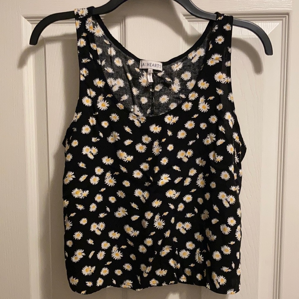 L.A. Hearts Women’s Lightweight Daisy Crop Top (size M)